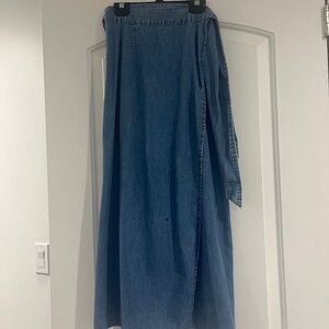 Primark denim wrap skirt
